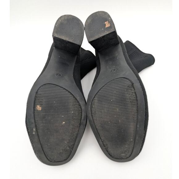 Mia Pamina Women’s Fashion Knit Heeled Pull-on Bootie Black size US7 - Picture 5 of 9